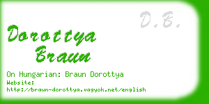 dorottya braun business card